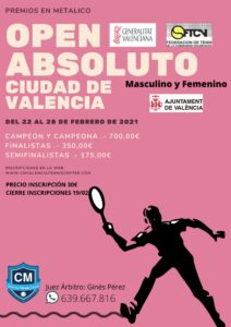 Open Absoluto Ciudad de Valencia