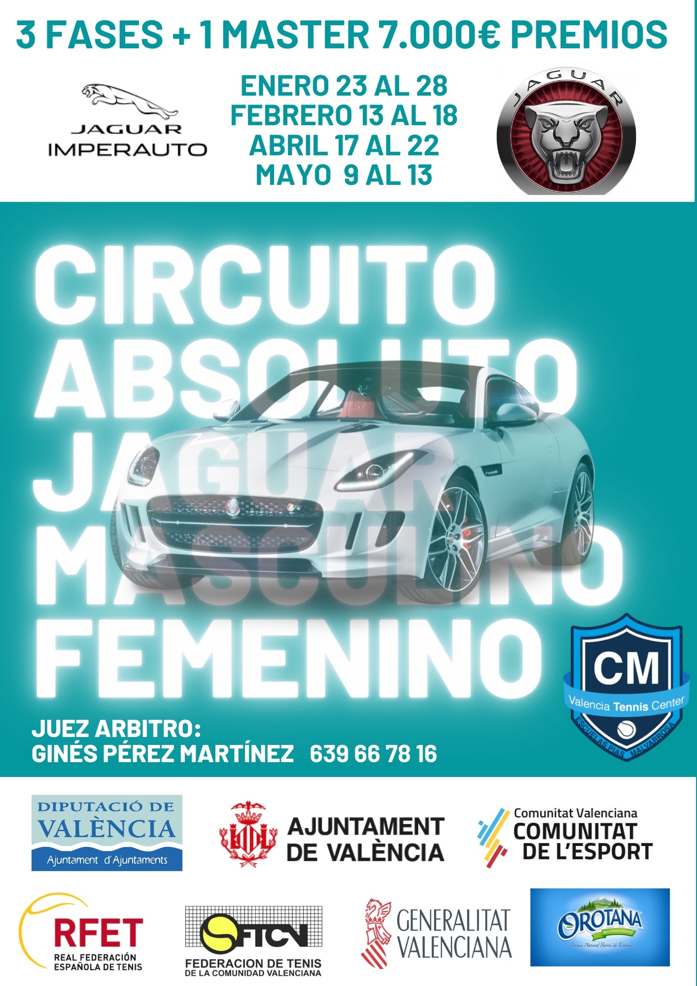cartel_circuito_jaguar_2023 CIRCUITO ABSOLUTO CIUTAT DE VALENCIA OPEN JAGUAR SPAIN 1