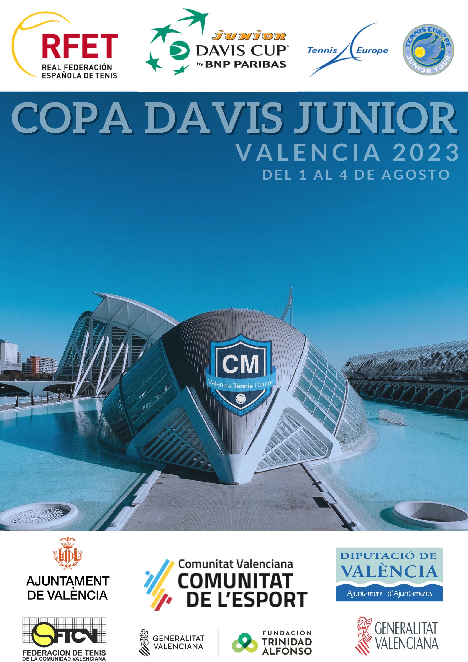 cartel Copa Davis Jr Valencia Tennis Center