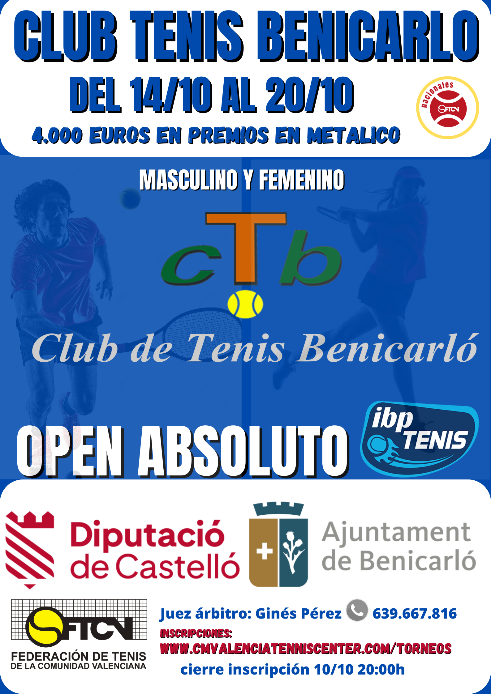 CARTEL IBP BENICARLO OCTUBRE 2024